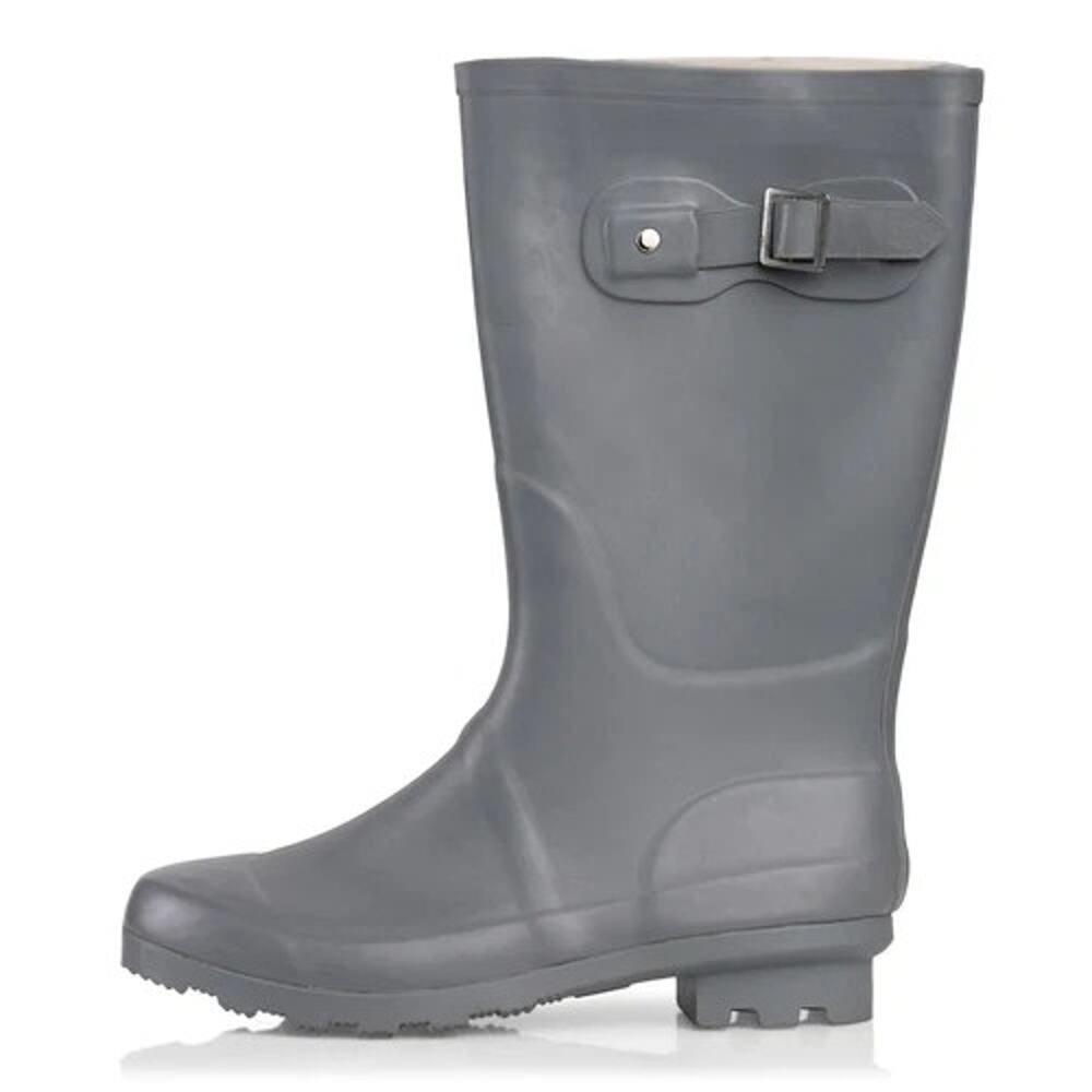 Grey Rain Boots Size 8